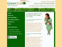 Tablet Screenshot of greenstarcleaning.com